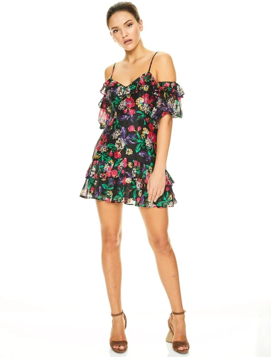 SUNDOWN SALSA MINI DRESS