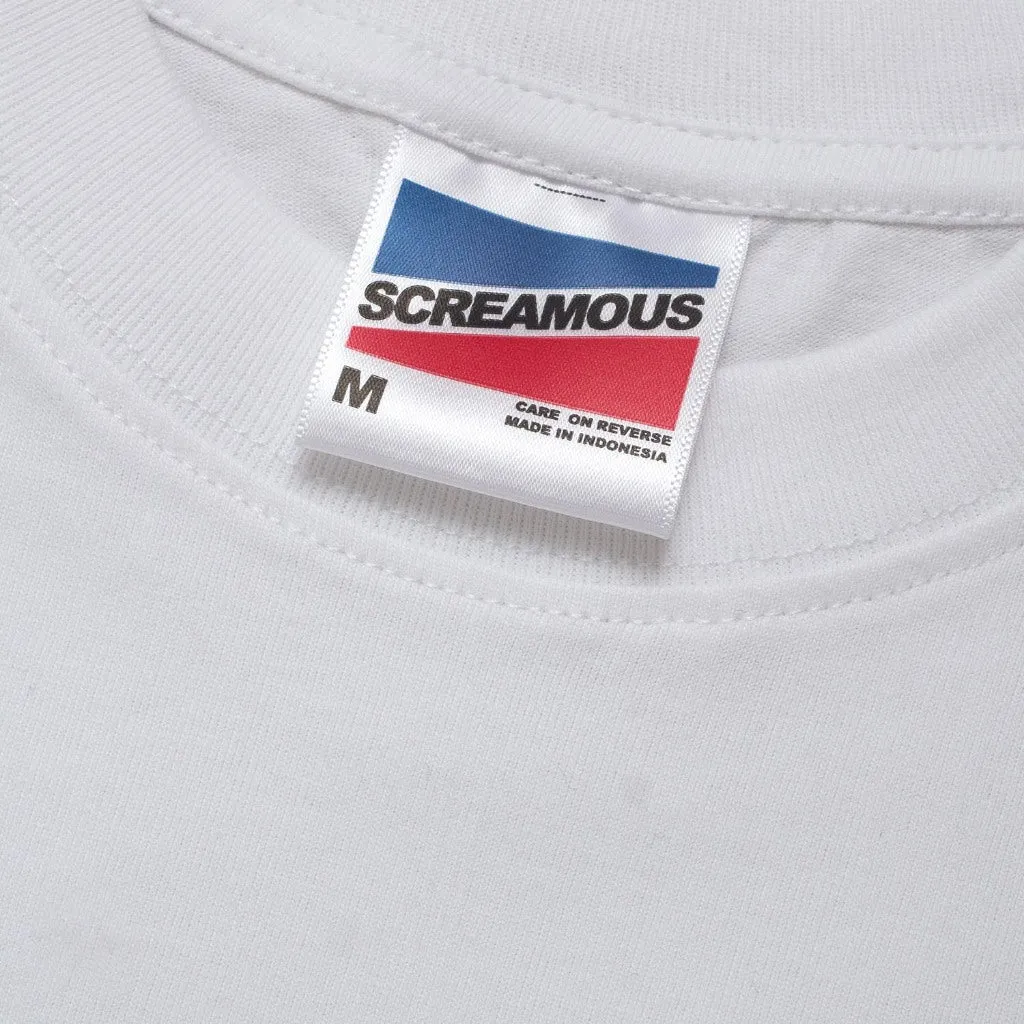 T-Shirt BOXY FIT 16s TYPEFORM and COLLECTIVE SHAPES PIET WHITE