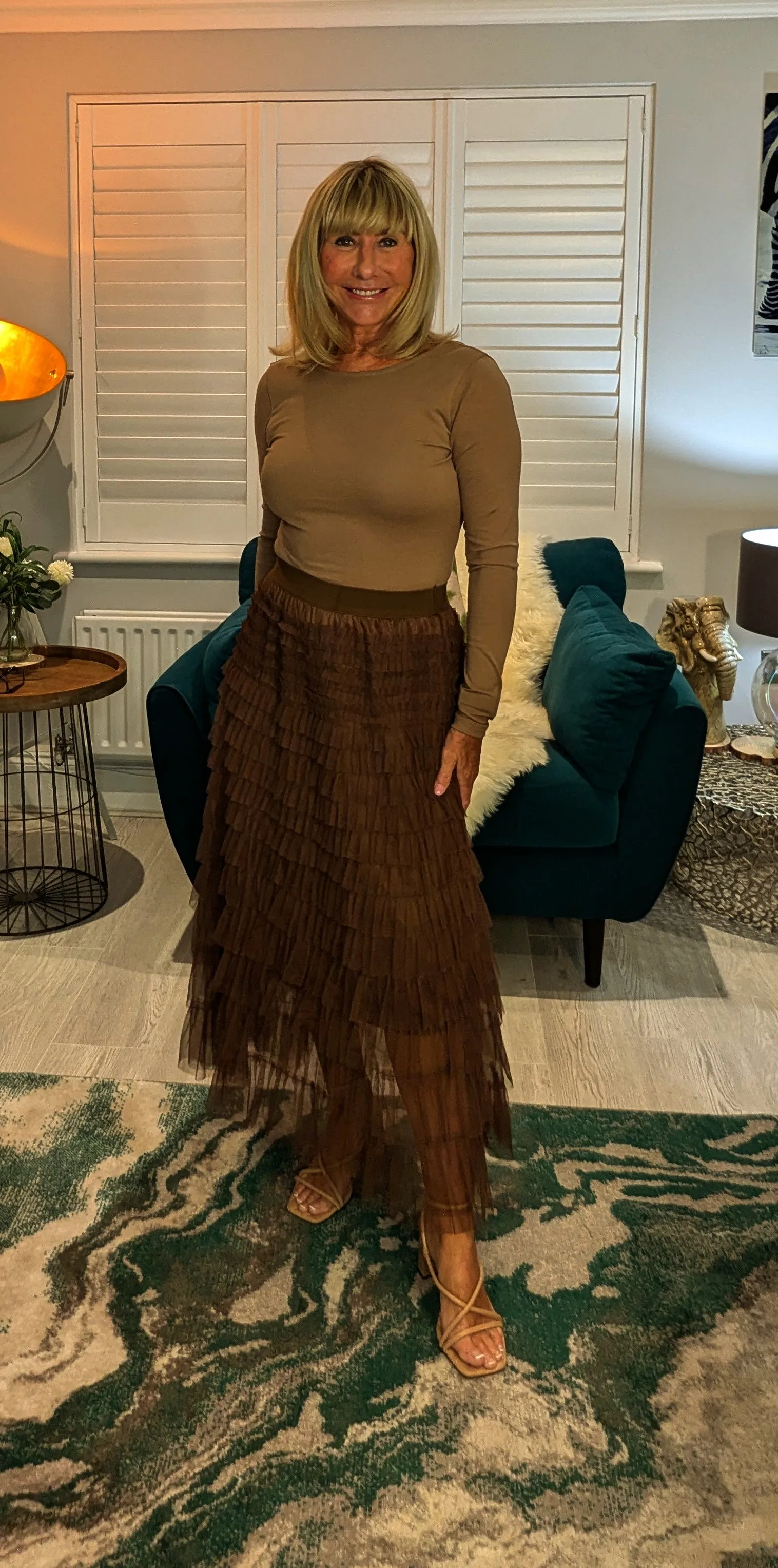 Tabitha Tulle Skirt  (Chestnut)