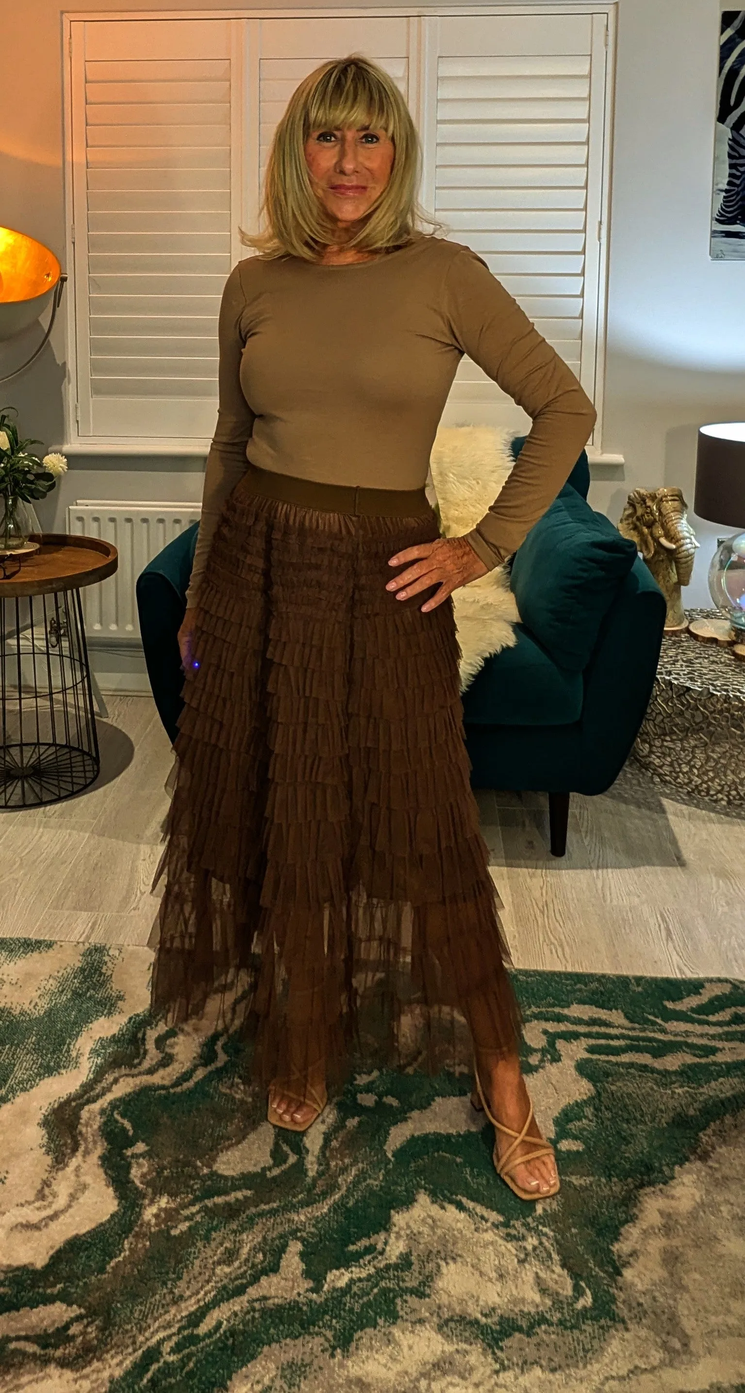 Tabitha Tulle Skirt  (Chestnut)