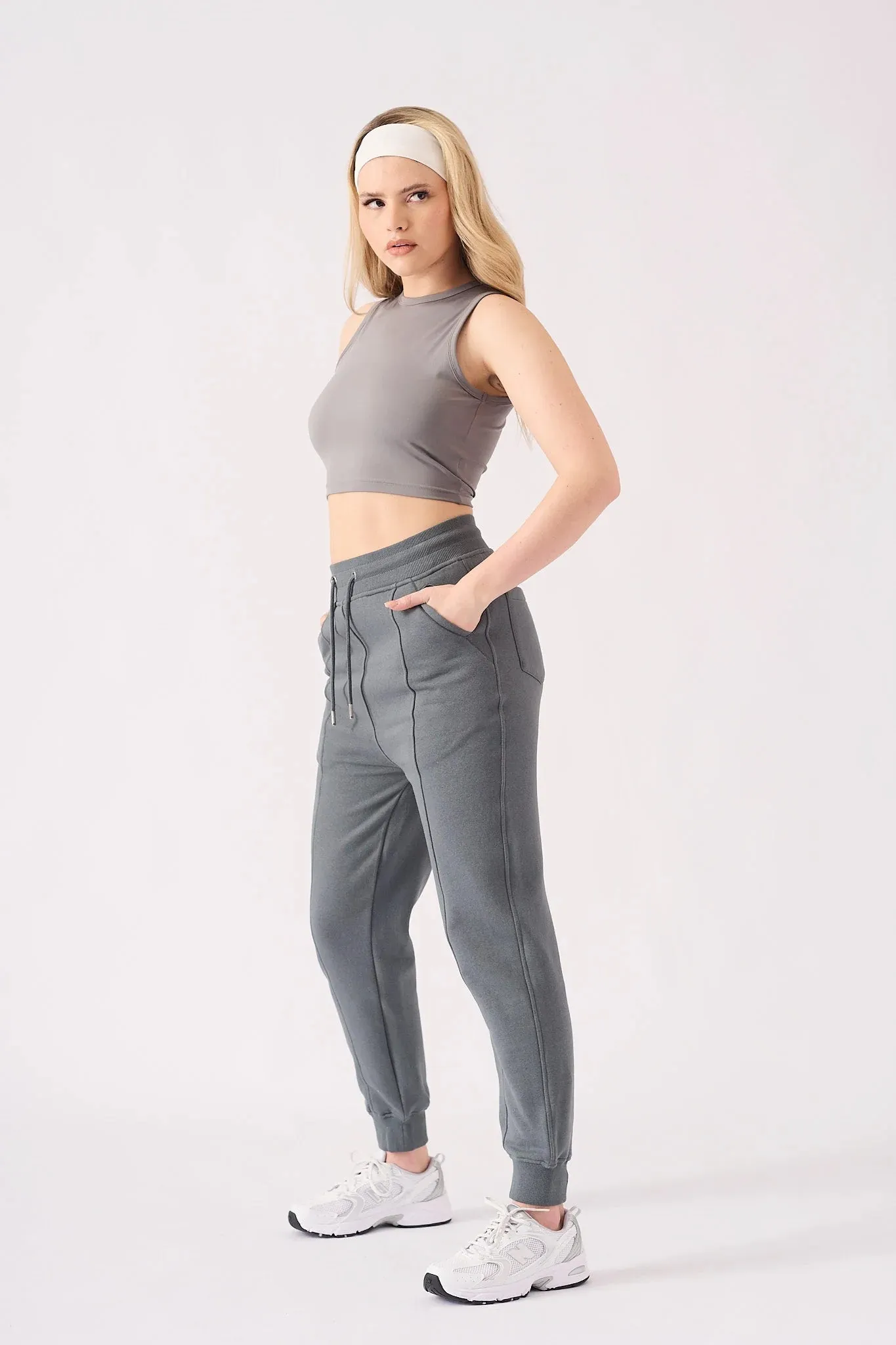 TAPERED JOGGERS - GREY