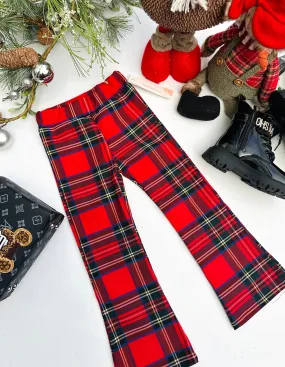 Tartan  flared pants