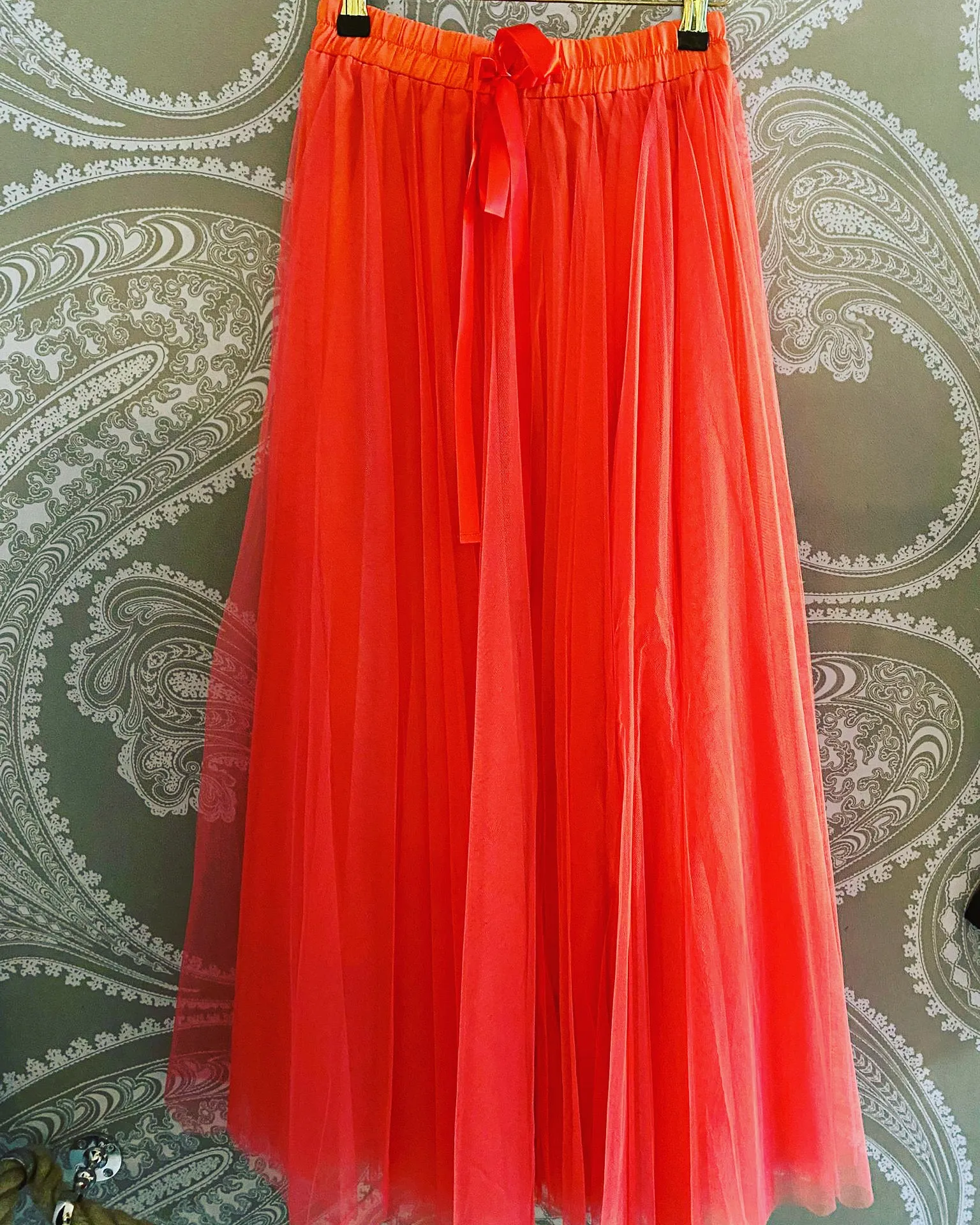 Tessa Tulle Skirt Coral