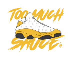 The Air Jordan 13 “Del Sol” White T-Shirt (too  much sauce)