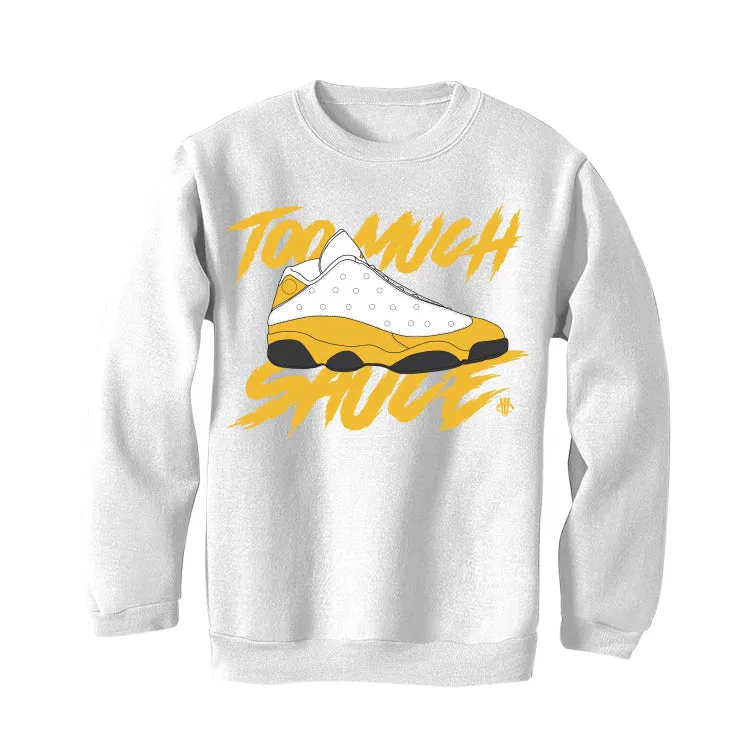 The Air Jordan 13 “Del Sol” White T-Shirt (too  much sauce)