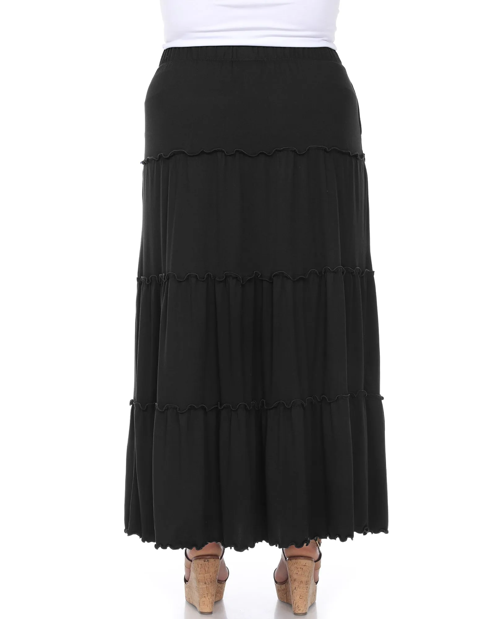 Tiered Maxi Skirt | Black