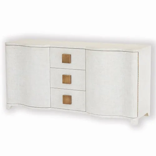 Toile 66"W Linen Credenza - Cream