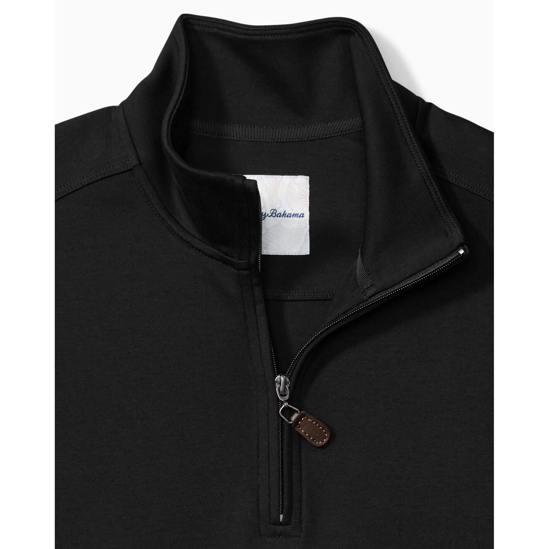 Tommy Bahama Martinique Half Zip Pullover Sweater - Black