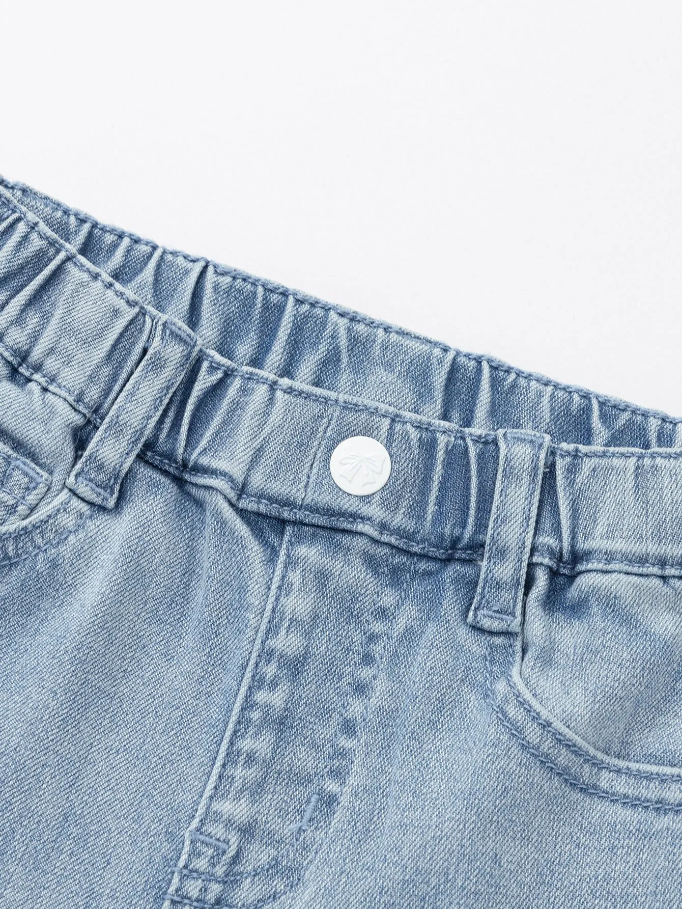 Trousers 2025 spring new Girl children's denim long pants