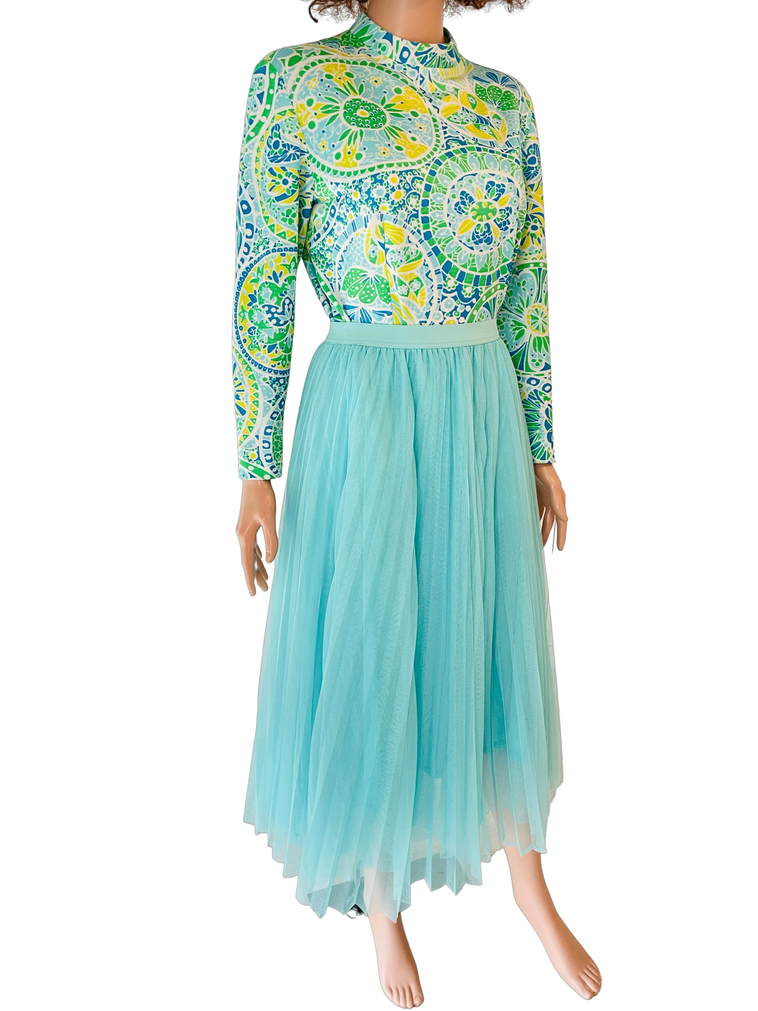 Turquoise Tulle Skirt Size 10