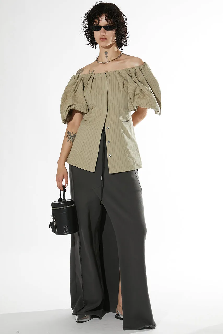 Twisted Layered Skirt Pants