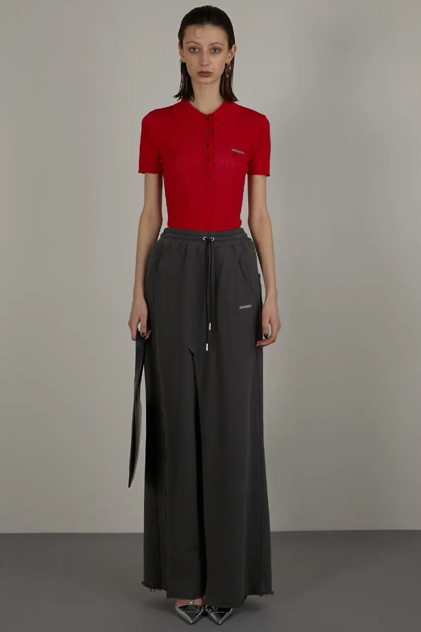 Twisted Layered Skirt Pants