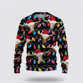 Ugly Sweater JulesRoche All-Over Print Cotton Wool Blend