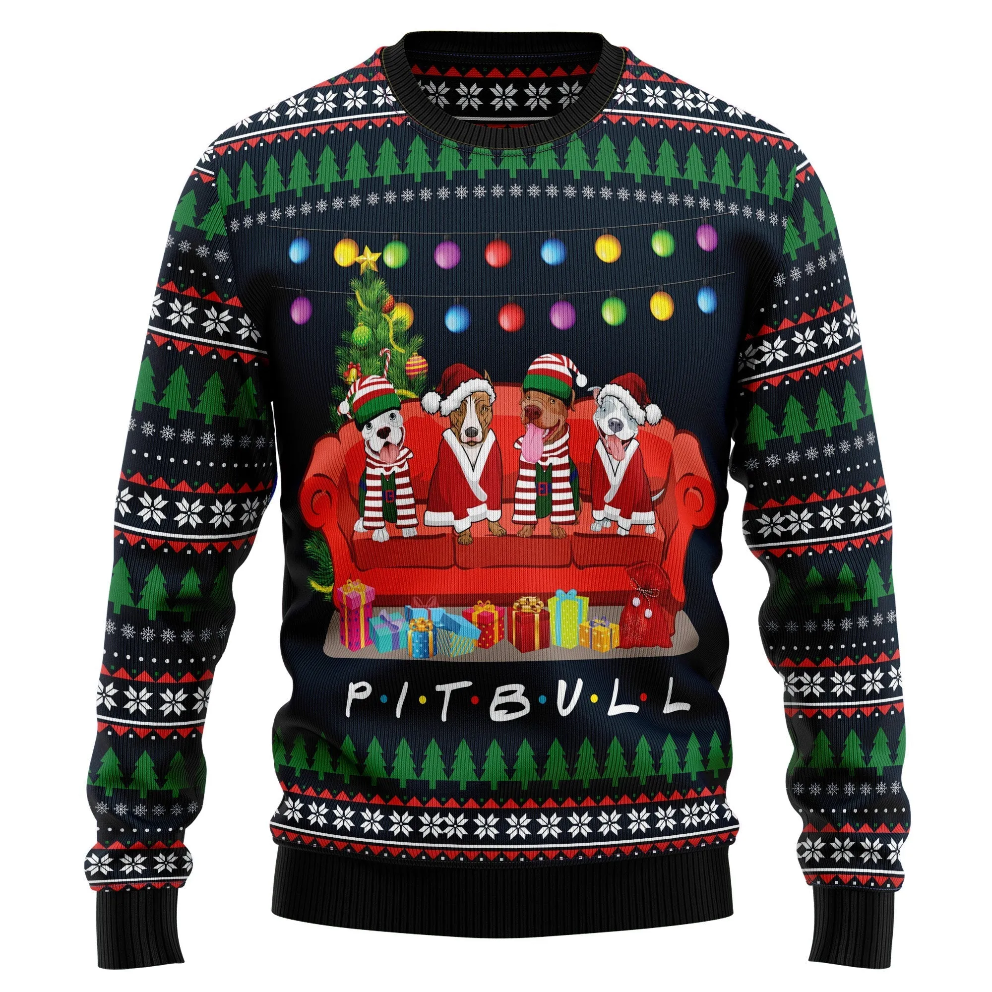 Ugly Sweater JulesRoche Festive Funny All-Over-Print Pullover