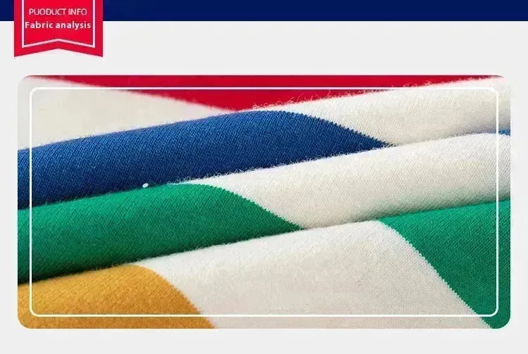 Unisex Colorful Striped Long-sleeved Sweater for Kids Pullover for Kids