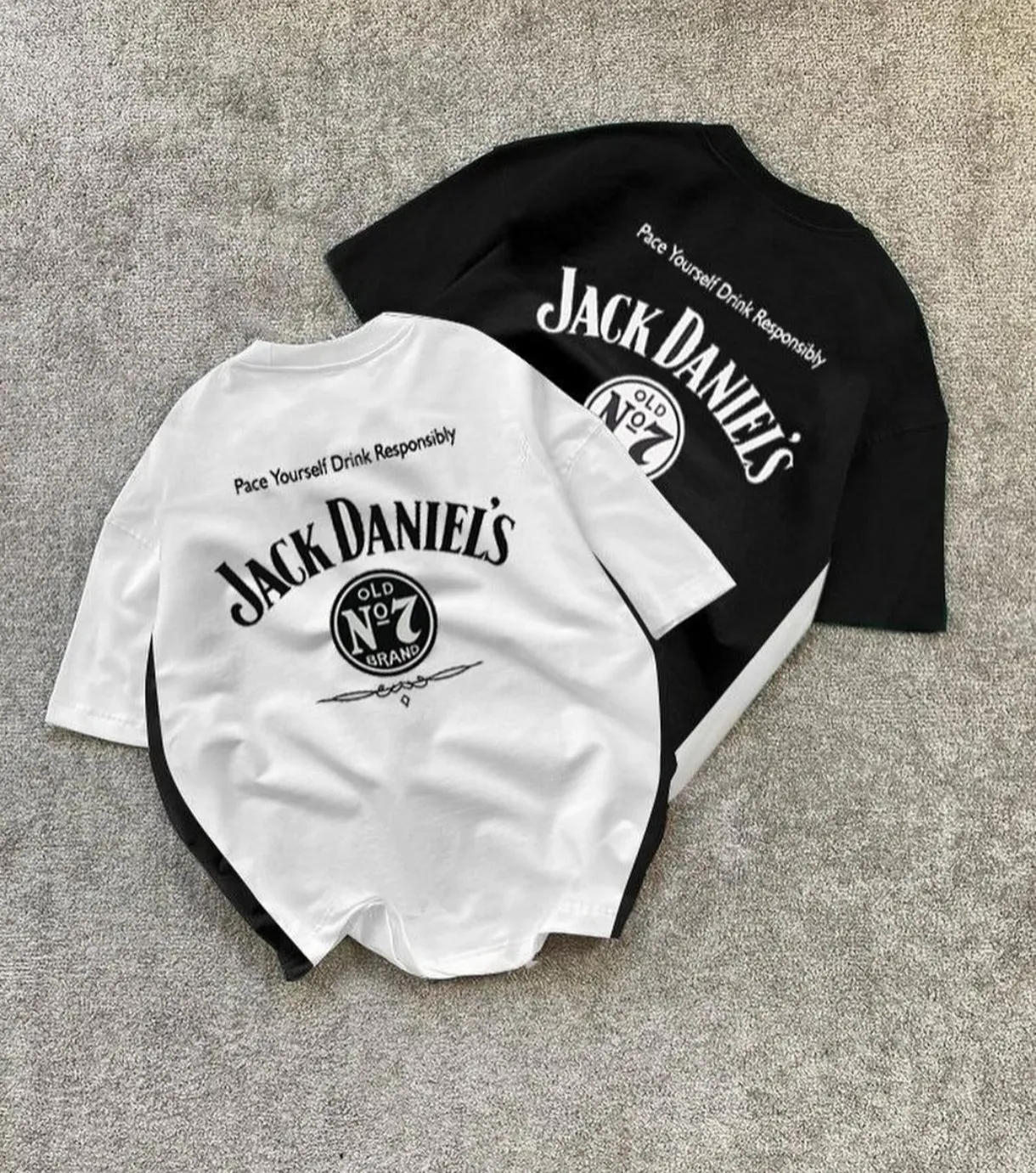 Vintage Jack Daniels Racing Printed Unisex Oversized Premium Drop shoulder Tshirt