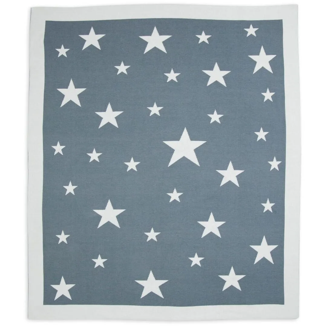 Weegoamigo - Cotton Knitted Blanket - Stellar Charcoal