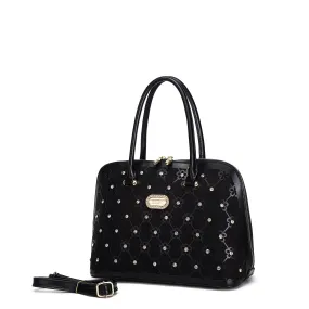 Wildflower Blossom Handmade Classy Canvas Medium Satchel