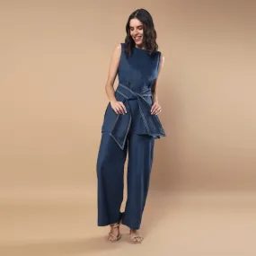 Willow - Casual Hemp Co-ord Set - Midnight Blue