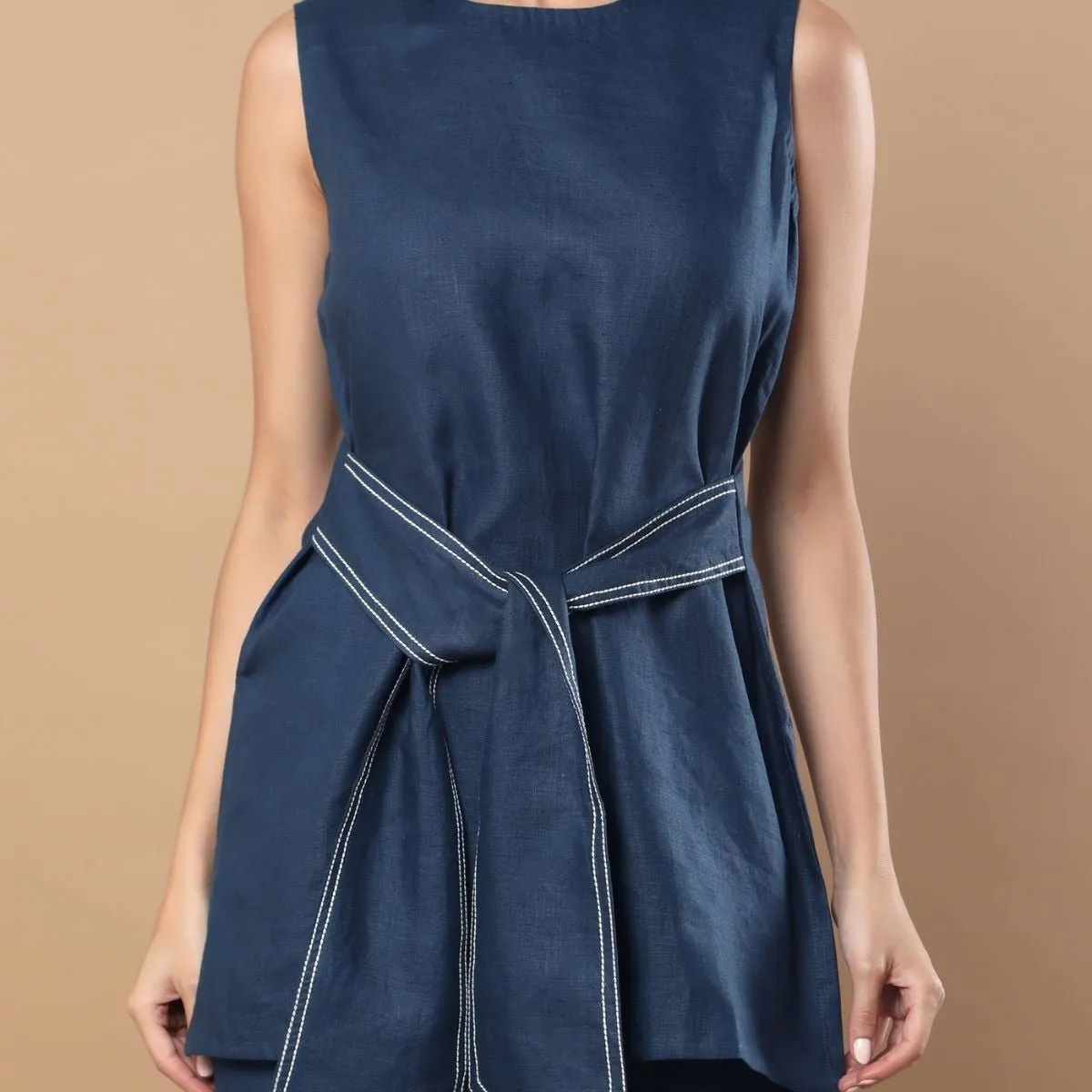 Willow - Casual Hemp Co-ord Set - Midnight Blue