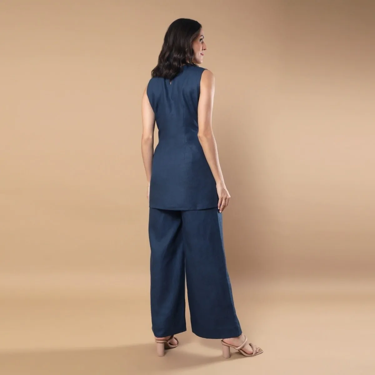Willow - Casual Hemp Co-ord Set - Midnight Blue