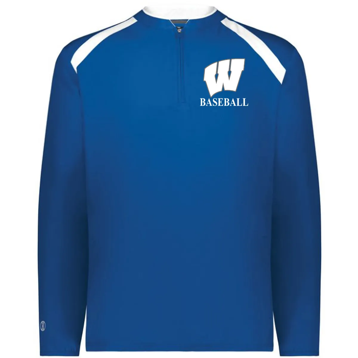 Windsor - Clubhouse Longsleeves Cage Jacket with W Baseball Logo - Royal