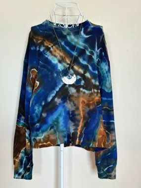 Women’s Medium Geode Pullover with Thumbholes and Pockets in ‘Azurite’