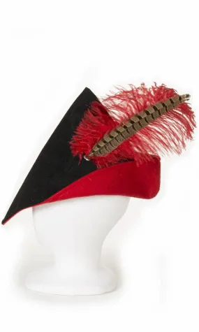 Woodsman Hat: Black and Red