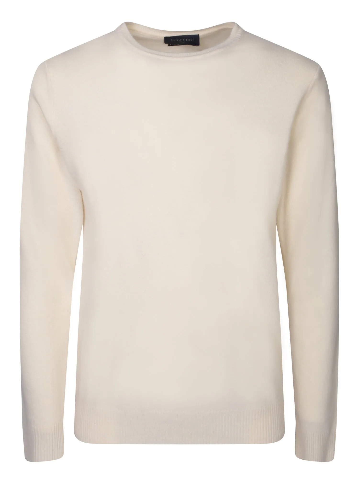 Wool blend white pullover