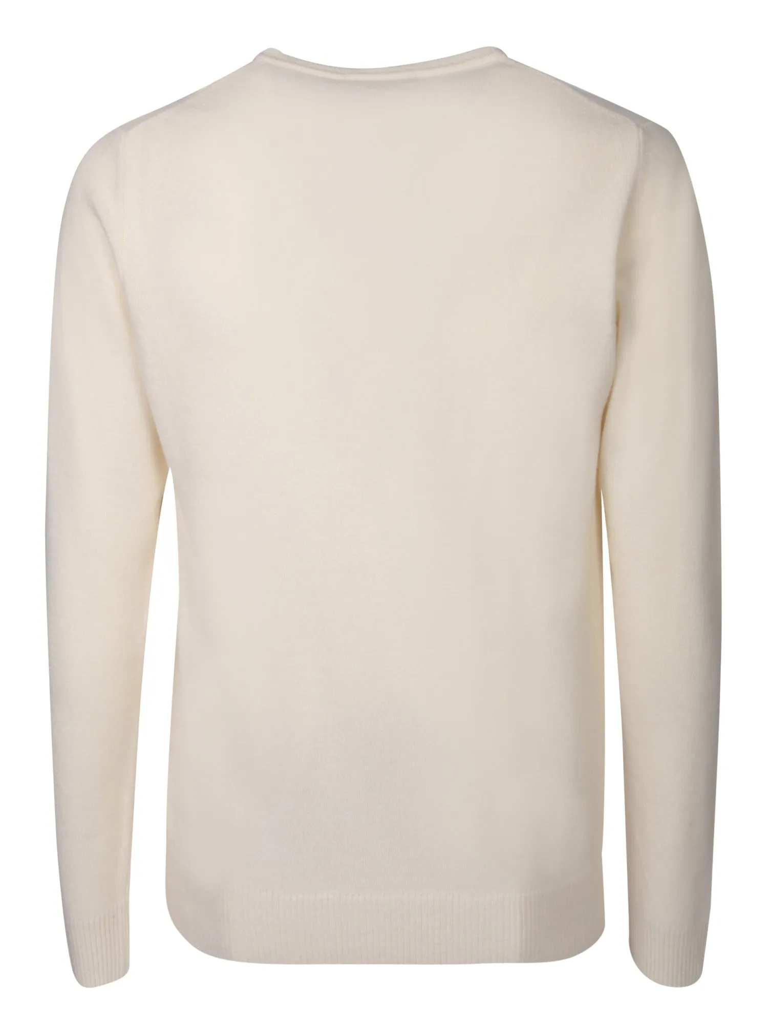 Wool blend white pullover