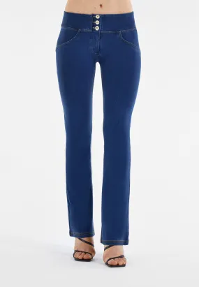 (WRUP11MS323-J0Y) Denim flare Mid Waist WR.UP® met Wijde Pijp in het Super Zachte Soft Tencel